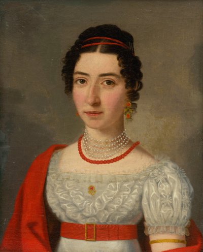 Portrait of Agnesa Okolicsányi née Spielenberger by Josef Czauczik